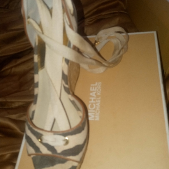 MICHAEL Michael Kors Shoes - Micheal Kors Canvas Wedge